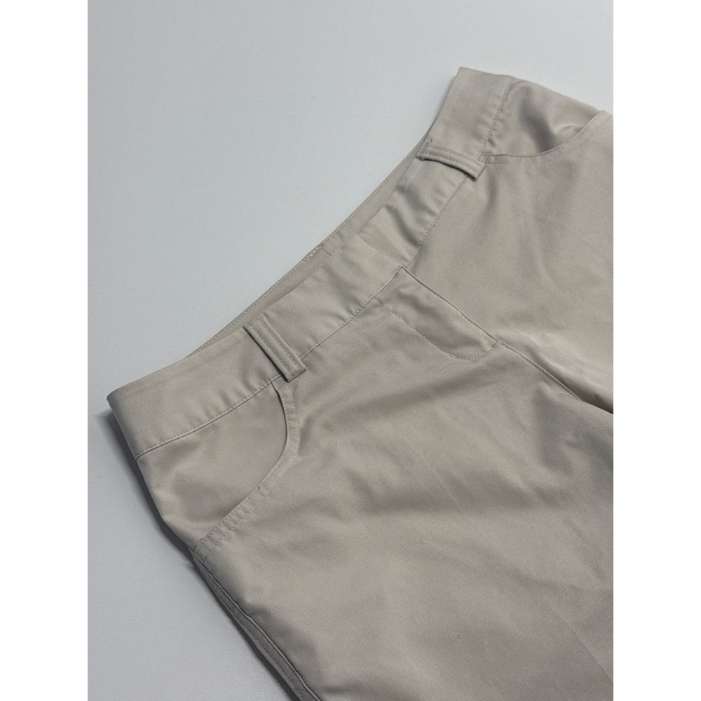 Adidas Climalite Women Golf Shorts Khaki Tan Size 4 Performance Bermuda Athletic - Picture 3 of 8